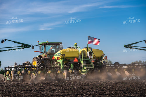 Tractor and Planter in Field 76385