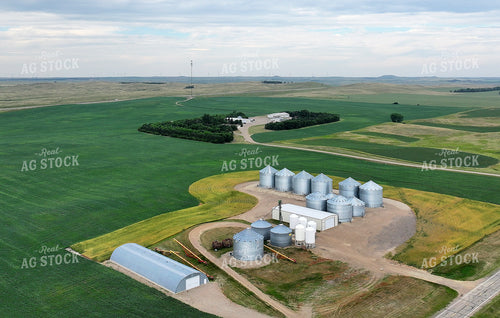 Aerial of Grain Storage Facility 141655