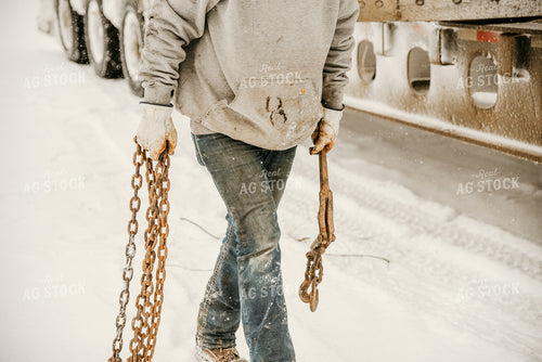 Farmer Carrying Chains 64114