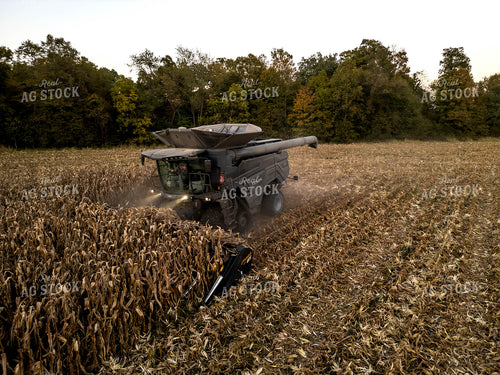 Aerial of Corn Harvest 115568