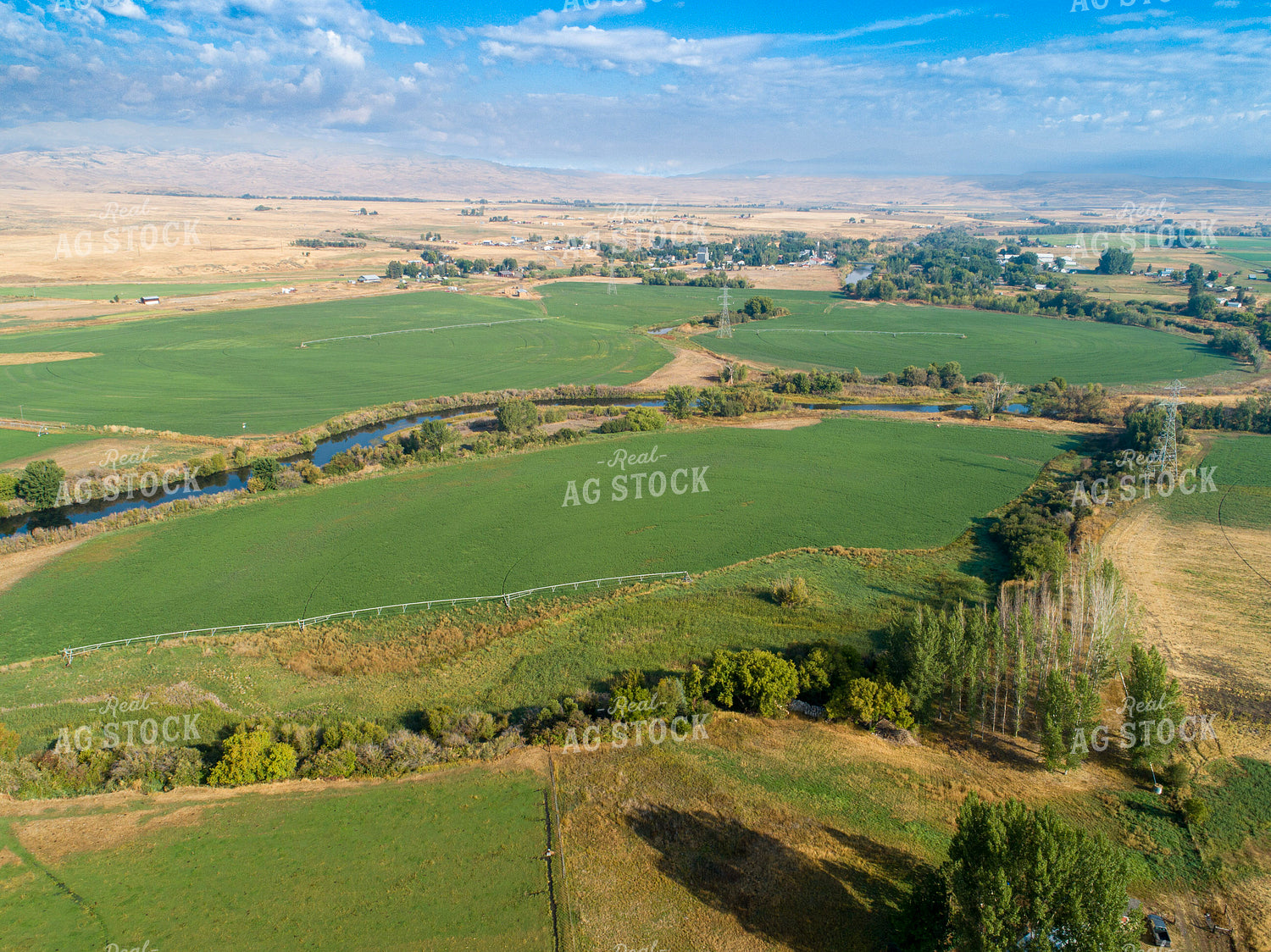 Aerial of Farmland 122049