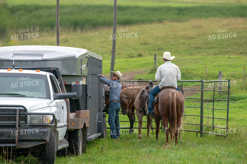 Ranchers by Horse Trailer 212110
