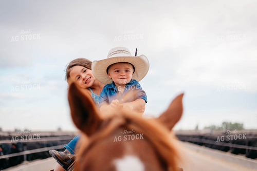 Ranch Kid on Horseback 218028