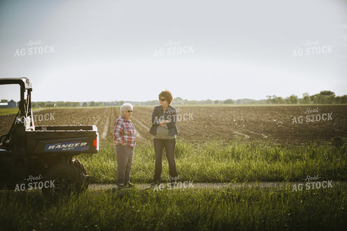 Farm Mom and Grandma with UTV 4208