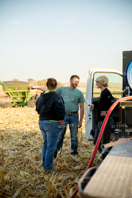 Farm Family Talking in Field 286034