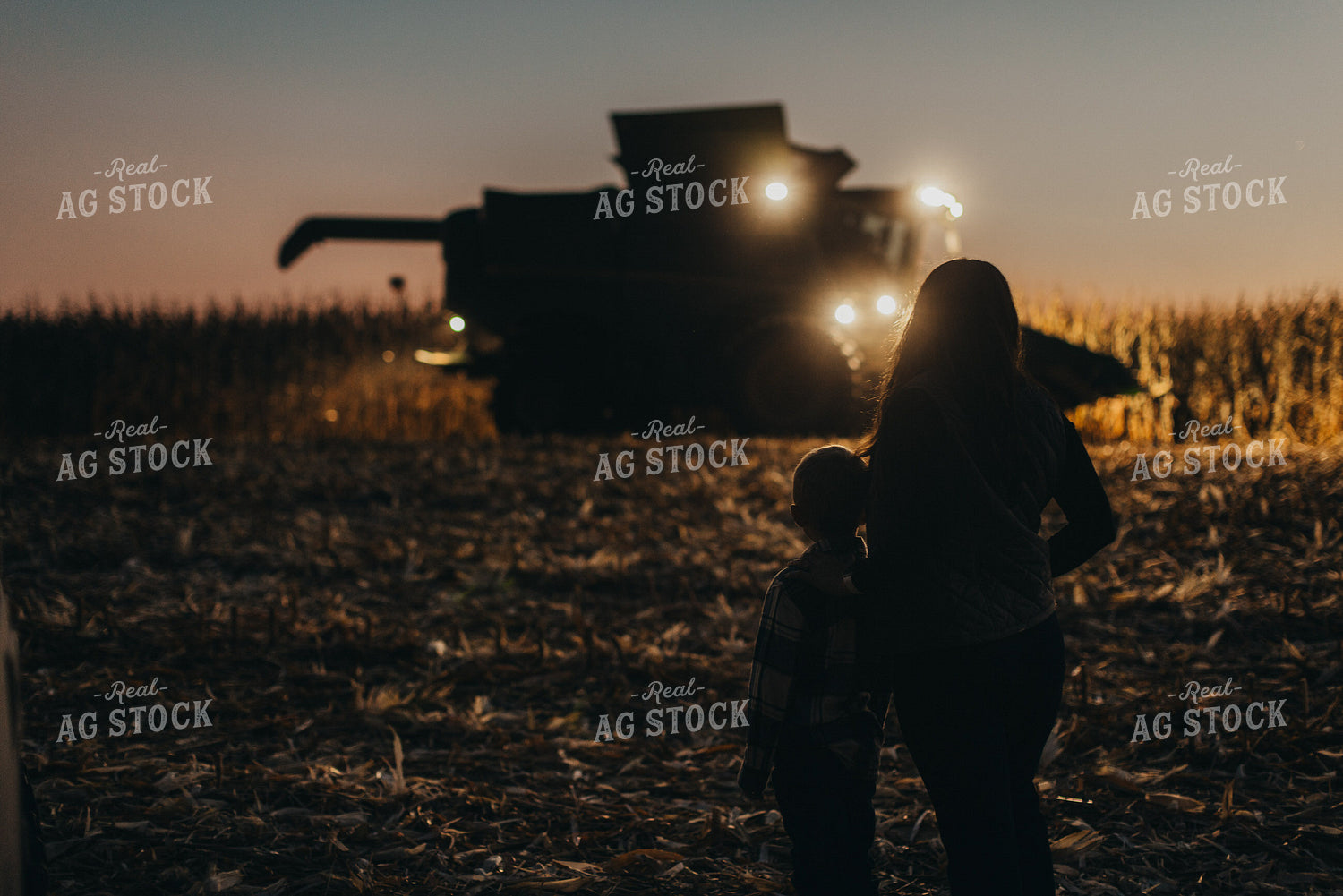 Farm Family Going for a Ride at Harvest 9511