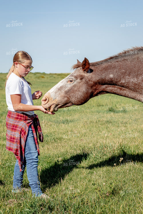 Farm Kid with Horse 155281