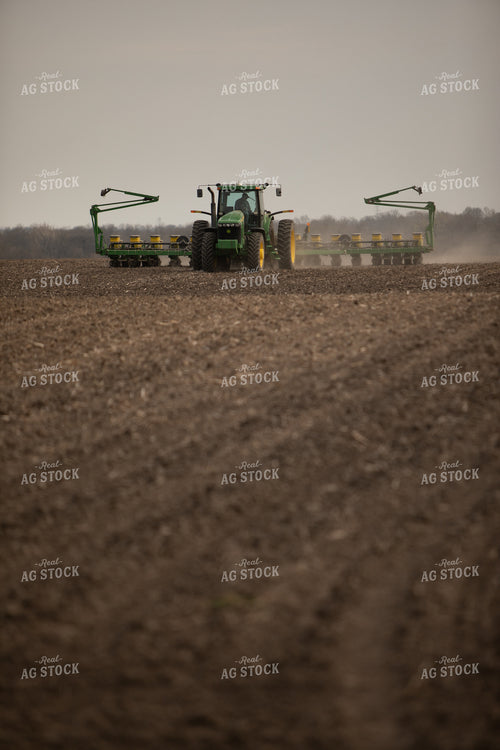 Planting with Tractor and Planter 5457