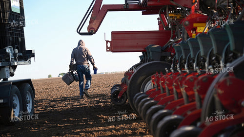 Farmer Preparing for Planting 25181