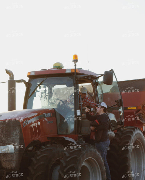 Farmers Talking in Tractor 123008