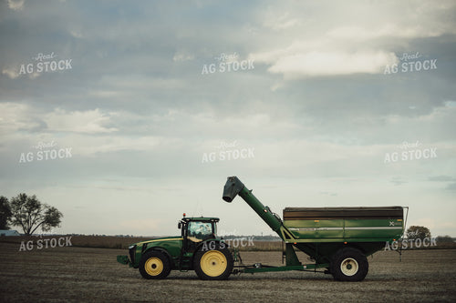 Grain Cart in Soybean Field 3439