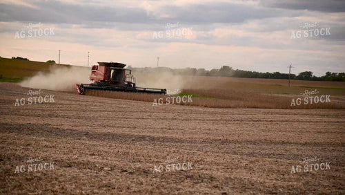 Grain Cart Unloading into Semi - 506