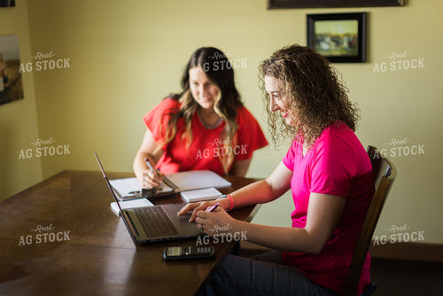 Female Farmers on Computer 8096