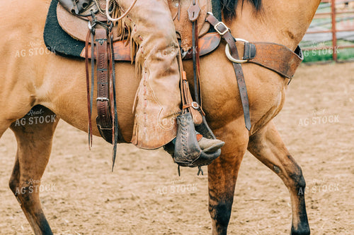 Rancher on Horseback with Chaps 61014