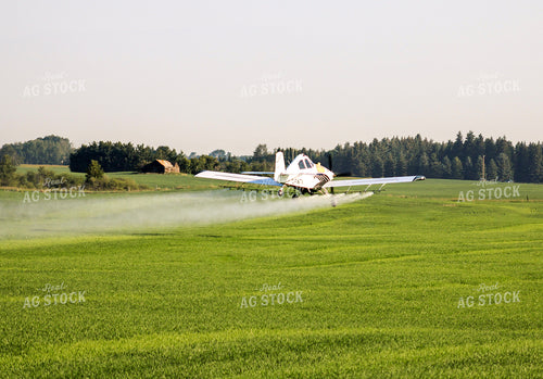 Crop Duster Plane Spraying Field 187385