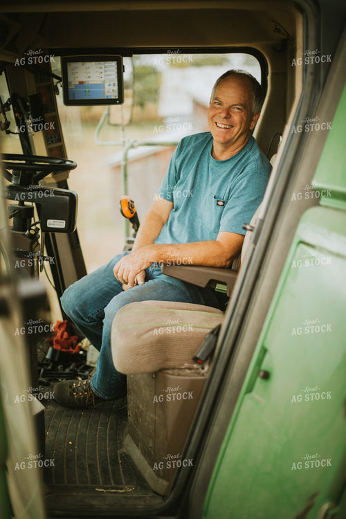Farmer in Combine 6618