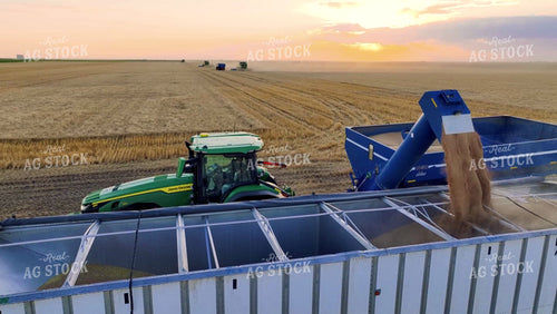 Aerial of Wheat Harvest 199026