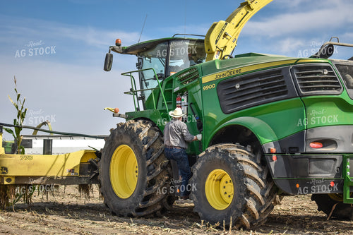 Farmer During Silage Harvest 56234