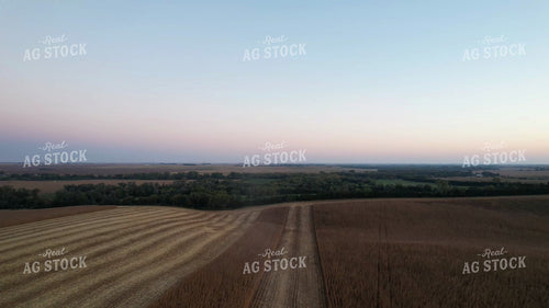 Aerial of Harvested Farmland 65497