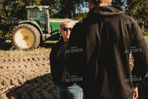 Farmers Talking in Soybean Field 5213