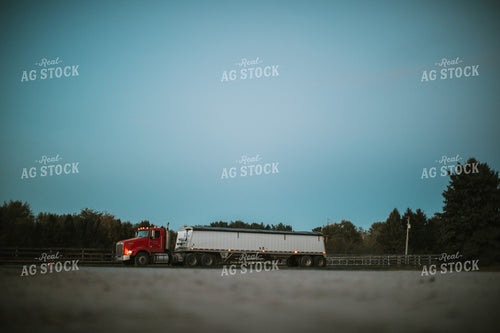 Semi Truck Pulling onto Scale at Farm 5141