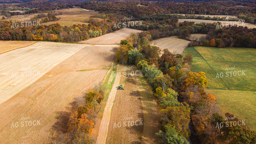 Aerial of Corn Harvest 52641