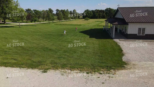 Farm Family Playing by Shed 9161