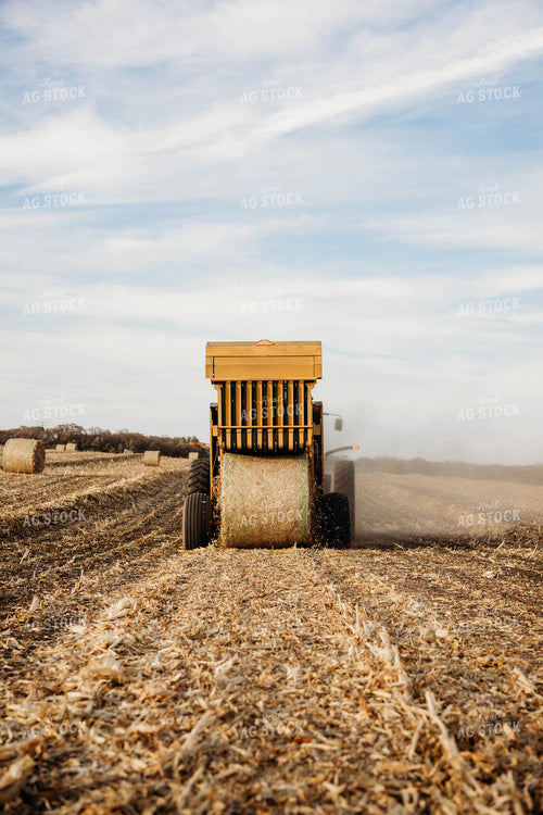 Baling Corn Stalks 152069