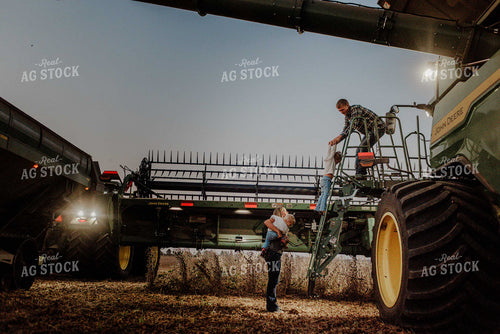Farm Family Going for a Ride at Harvest 9288
