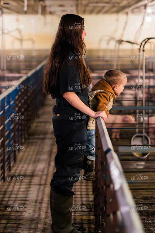 Female Veterinarian and Farm Kid 289100