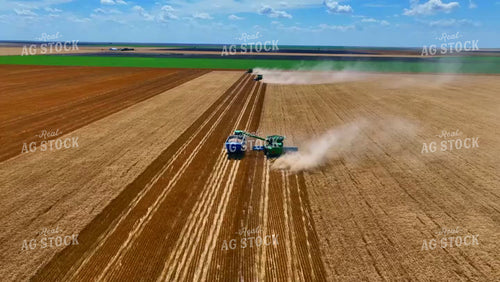 Aerial of Wheat Harvest 199082