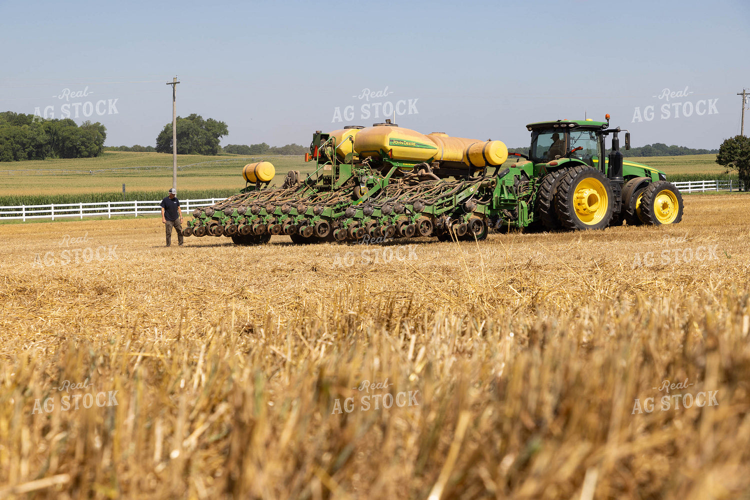 Farmer Checking Planter 79671