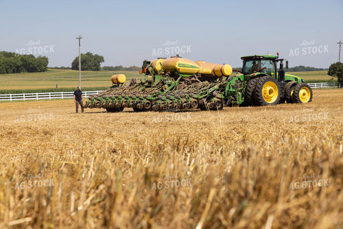 Farmer Checking Planter 79671