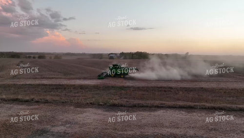 Aerial of Soybean Harvest 236052