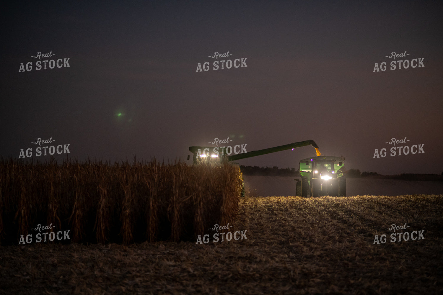 Corn Harvest at Night 76347