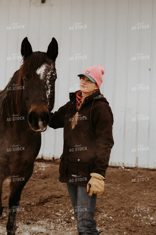 Female Rancher With Horse 61181