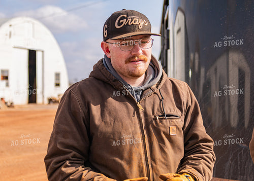 Ranchers Talking by Truck 231086