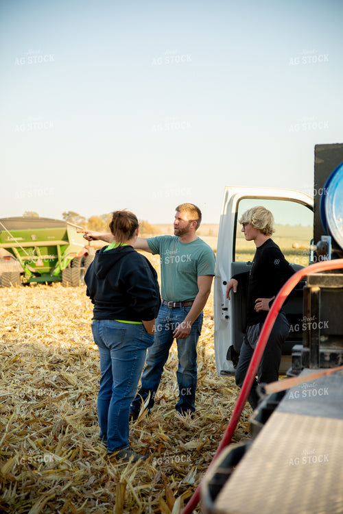 Farm Family Talking in Field 286033