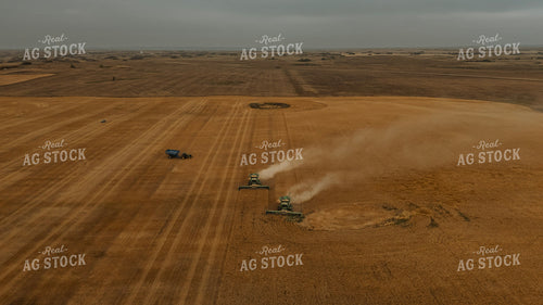 Aerial of Wheat Harvest 187281