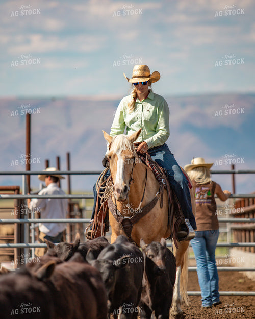 Female Rancher on Horseback 188124