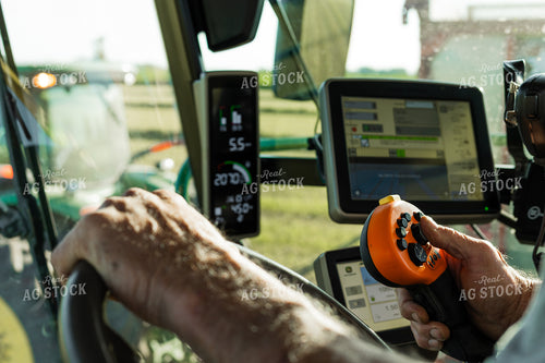 Farmer Driving Silage Machine 272049