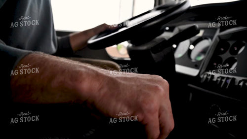 Farmer Shifting Semi with Driving - 471