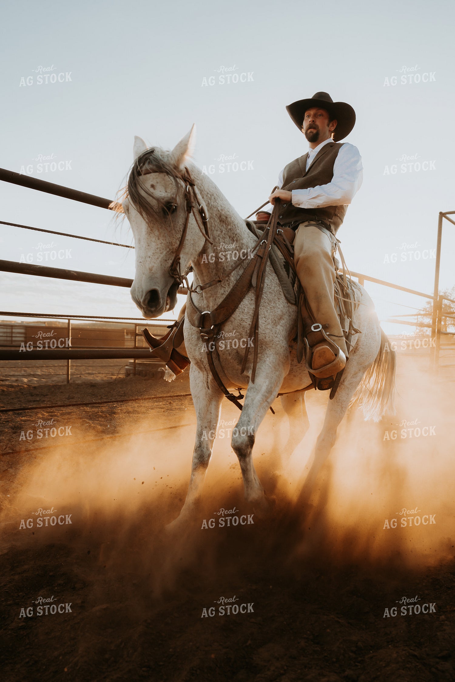 Cowboy on Horseback 61195