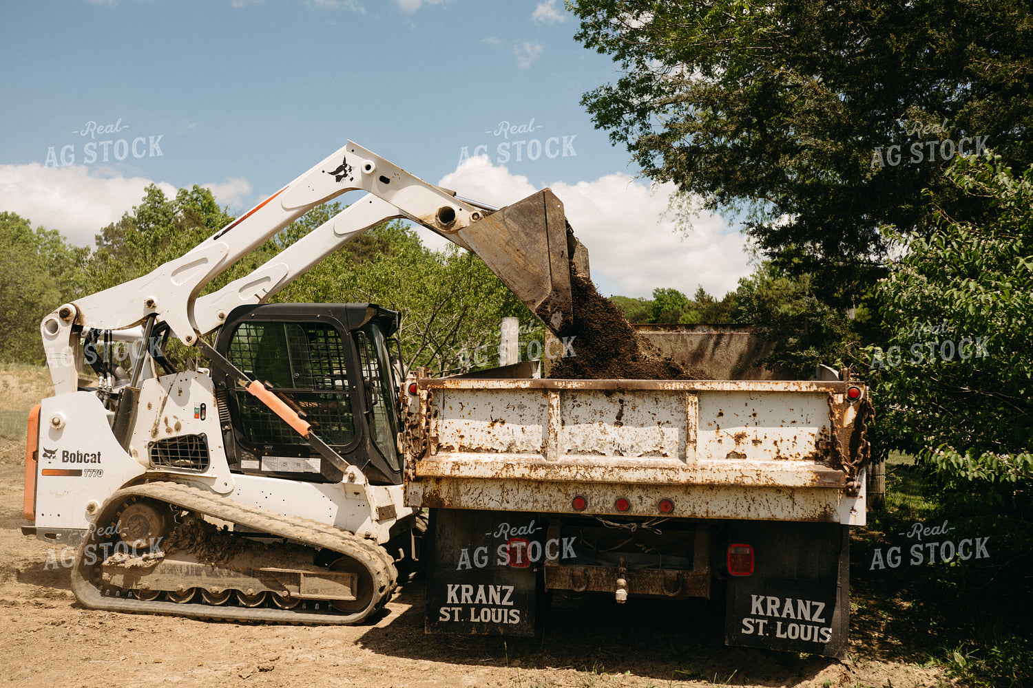 Loading Compost in Pasture 125313