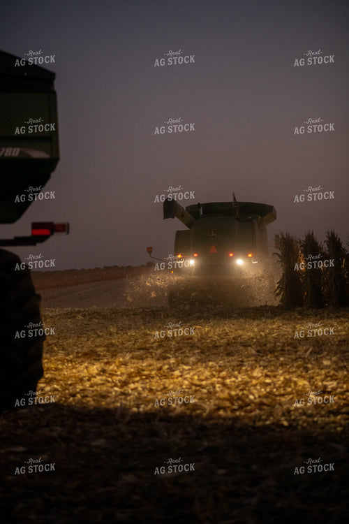 Corn Harvest at Night 76354