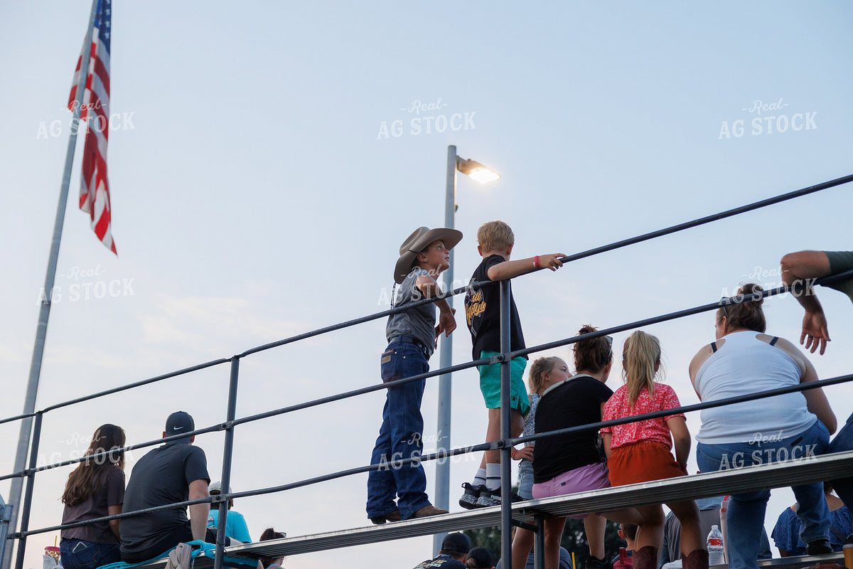 Kids Watching Rodeo 295199