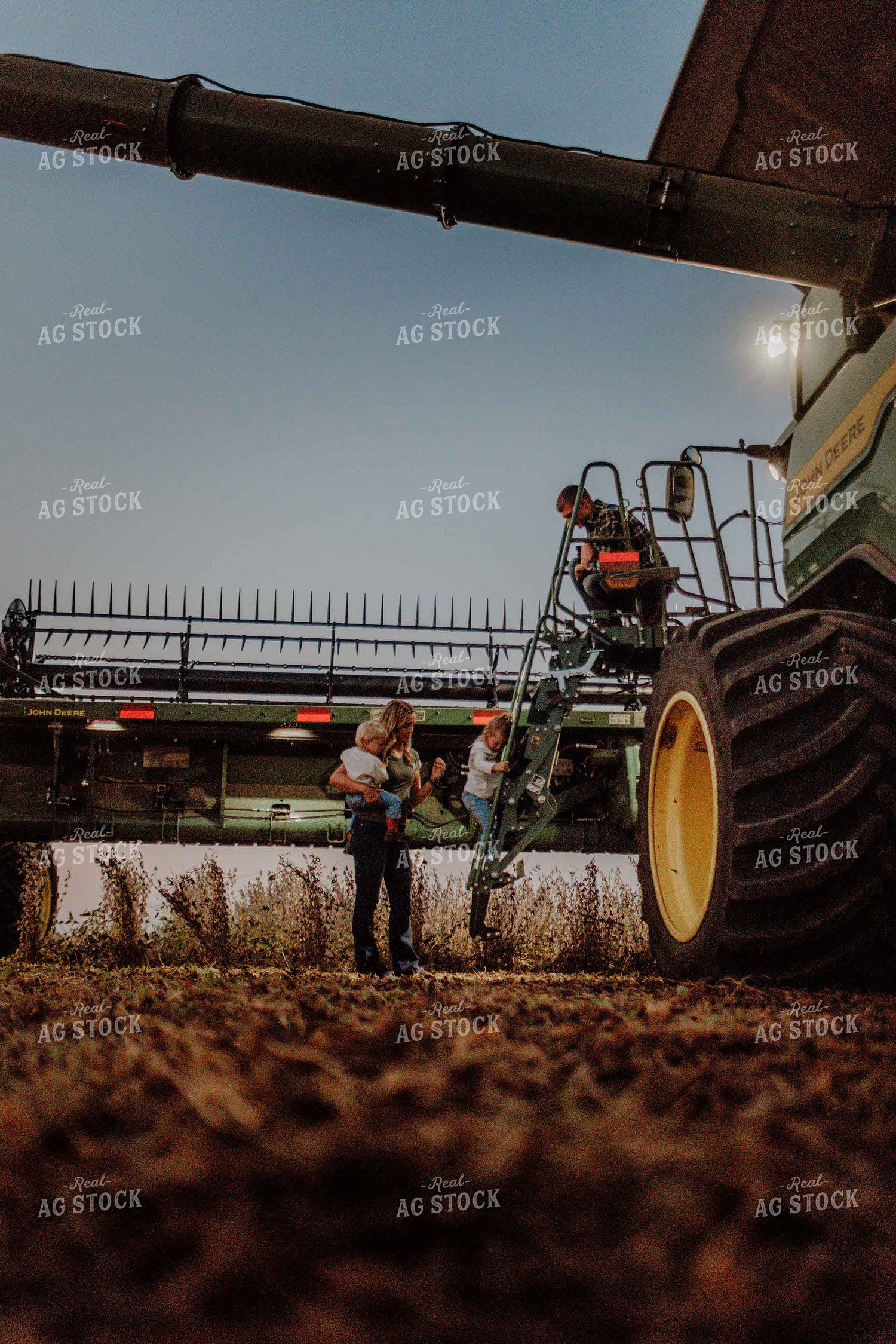 Farm Family Going for a Ride at Harvest 9289