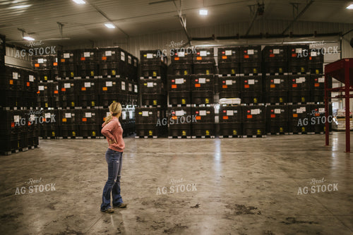 Woman in Seed Warehouse 5322