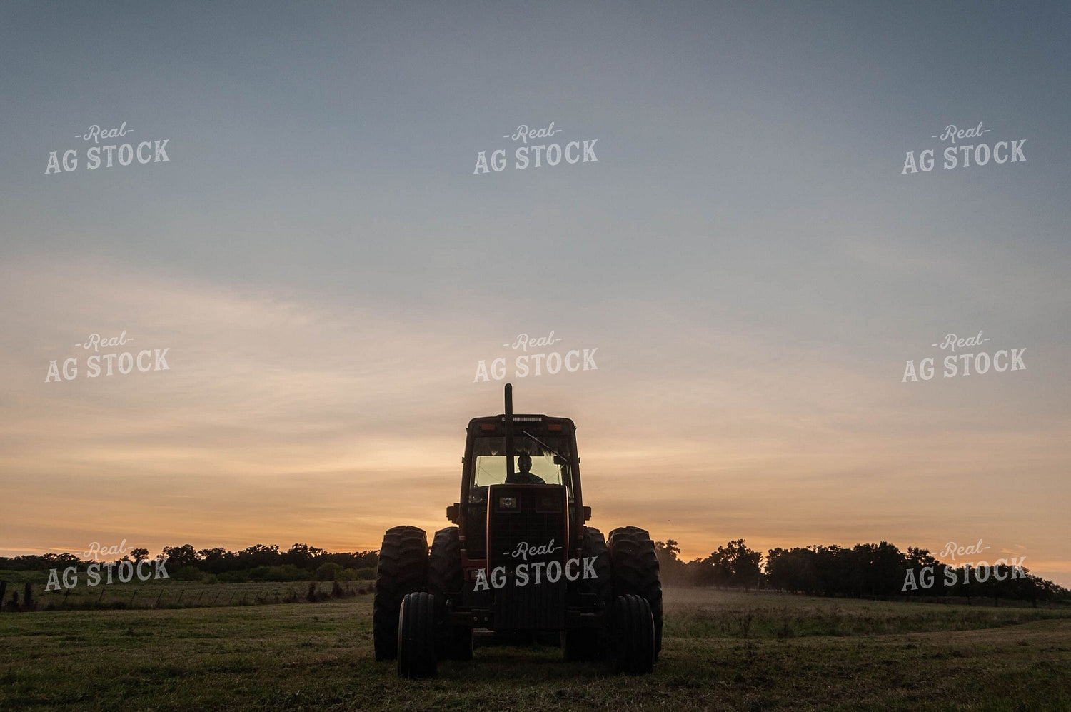 Tractor Silhouette Sunset 59011