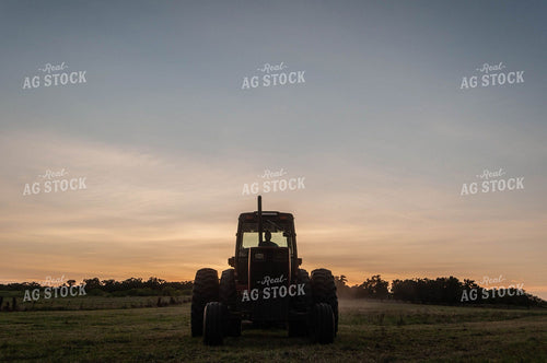 Tractor Silhouette Sunset 59011
